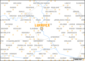 map of Lukavice