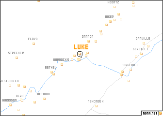 map of Luke