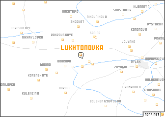 map of Lukhtonovka