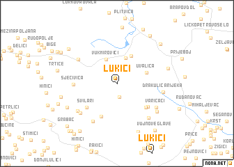 map of Lukići