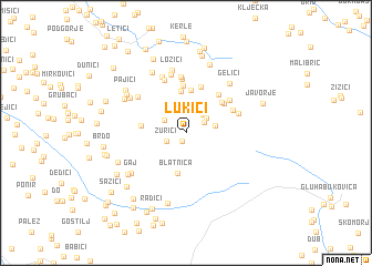 map of Lukići