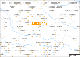 map of Lukovany
