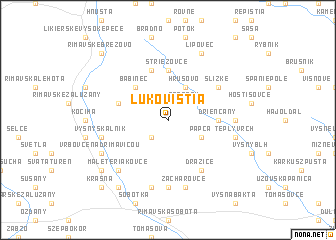map of Lukovištia