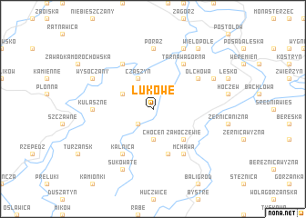 map of Łukowe