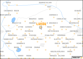 map of Łuków