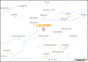 map of Lülǝsaz