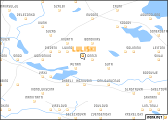 map of Lulišķi