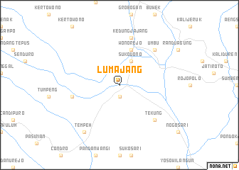 map of Lumajang