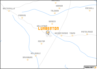 map of Lumberton