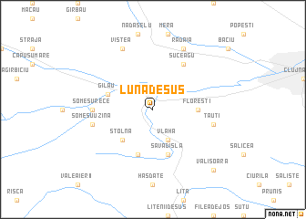 map of Luna de Sus