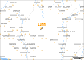 map of Luna