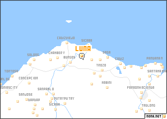 map of Luna