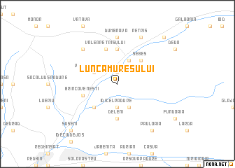 map of Lunca Mureşului