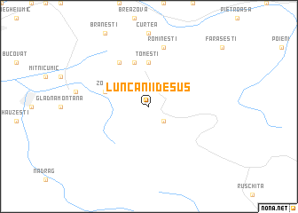 map of Luncanii de Sus