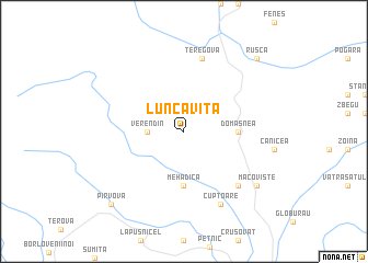 map of Luncaviţa