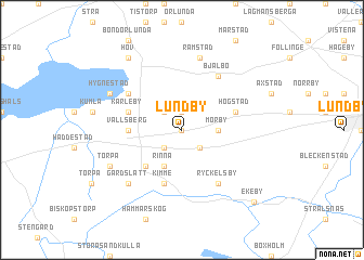 map of Lundby