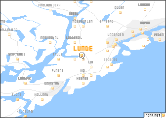 map of Lunde