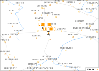 map of Lunino