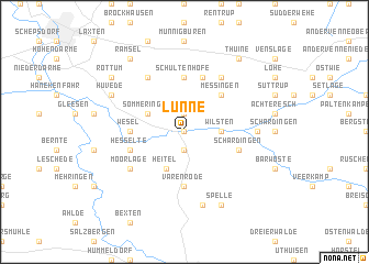 map of Lünne