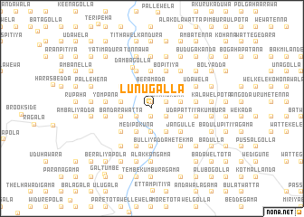 map of Lunugalla