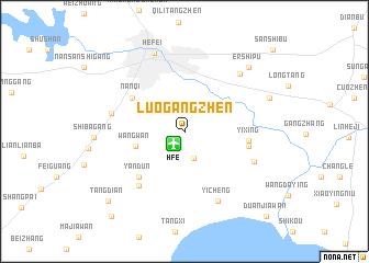 map of Luogangzhen