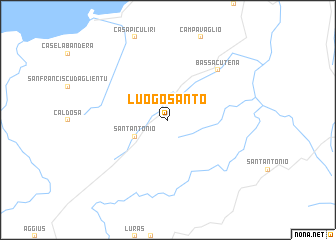 map of Luogo Santo