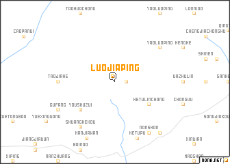 map of Luojiaping