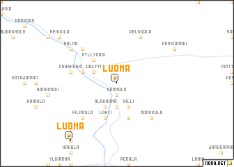 map of Luoma