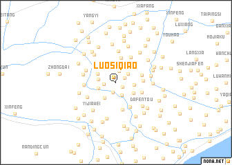 map of Luosiqiao