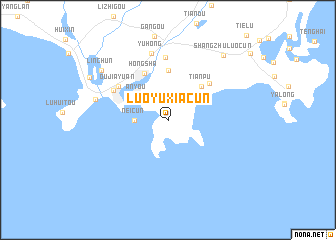 map of Luoyuxiacun