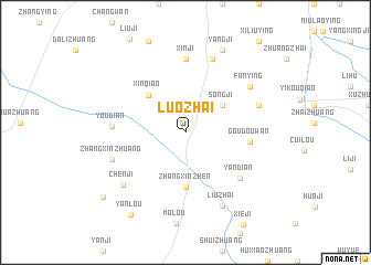 map of Luozhai