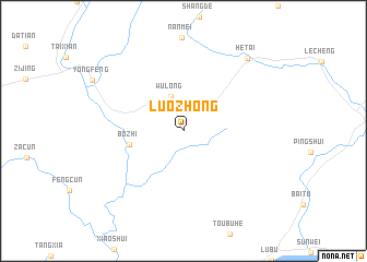 map of Luozhong