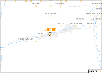 map of Lupeni