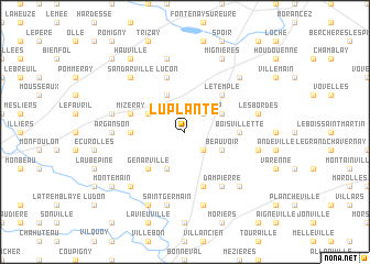 map of Luplanté