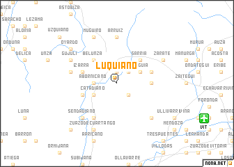 map of Luquiano