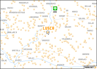 map of Lušca