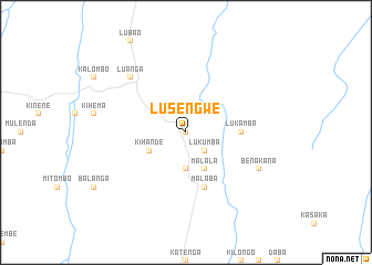 map of Lusengwe