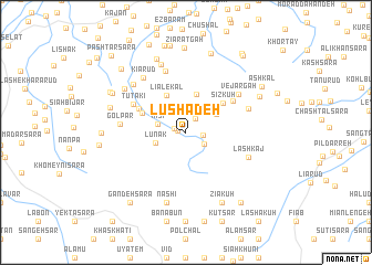 map of Lūshā Deh