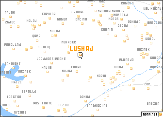 map of Lushaj