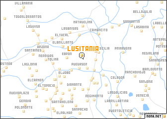 map of Lusitania