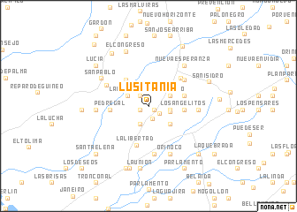 map of Lusitania