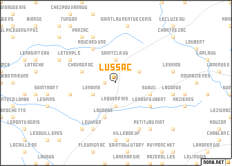 map of Lussac