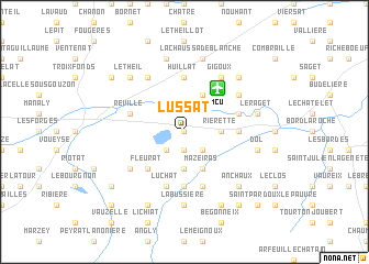 map of Lussat