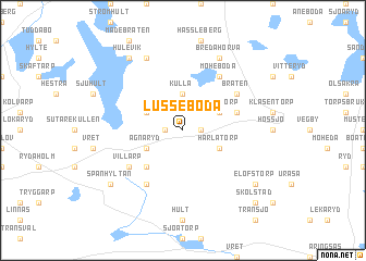 map of Lusseboda