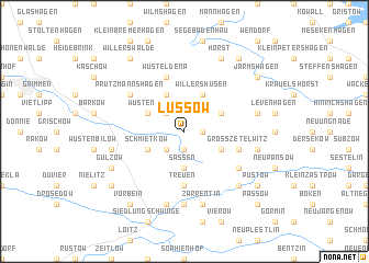 map of Lüssow