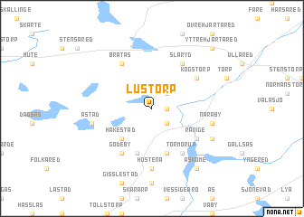 map of Lustorp