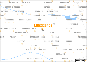 map of Łuszczacz
