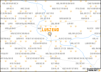 map of Luszewo