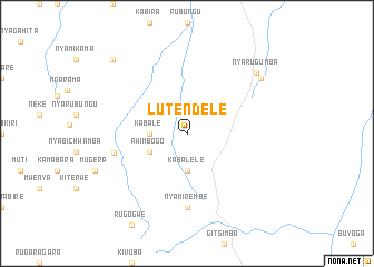 map of Lutendele