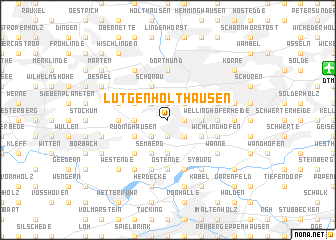 map of Lütgenholthausen